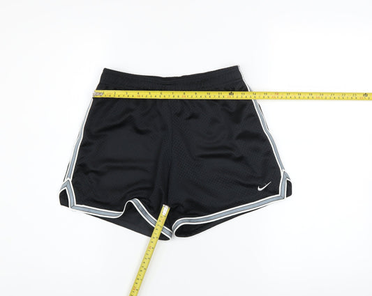 Nike Boys Black 12-13 Years Athletic Mesh Sports Shorts