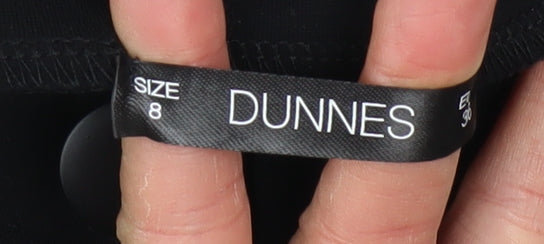 Dunnes Women's Black Size 8 Stretch Jegging Trousers