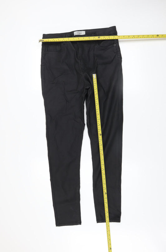 New Look Women Black Skinny Jegging Trousers UK 14 Viscose Blend