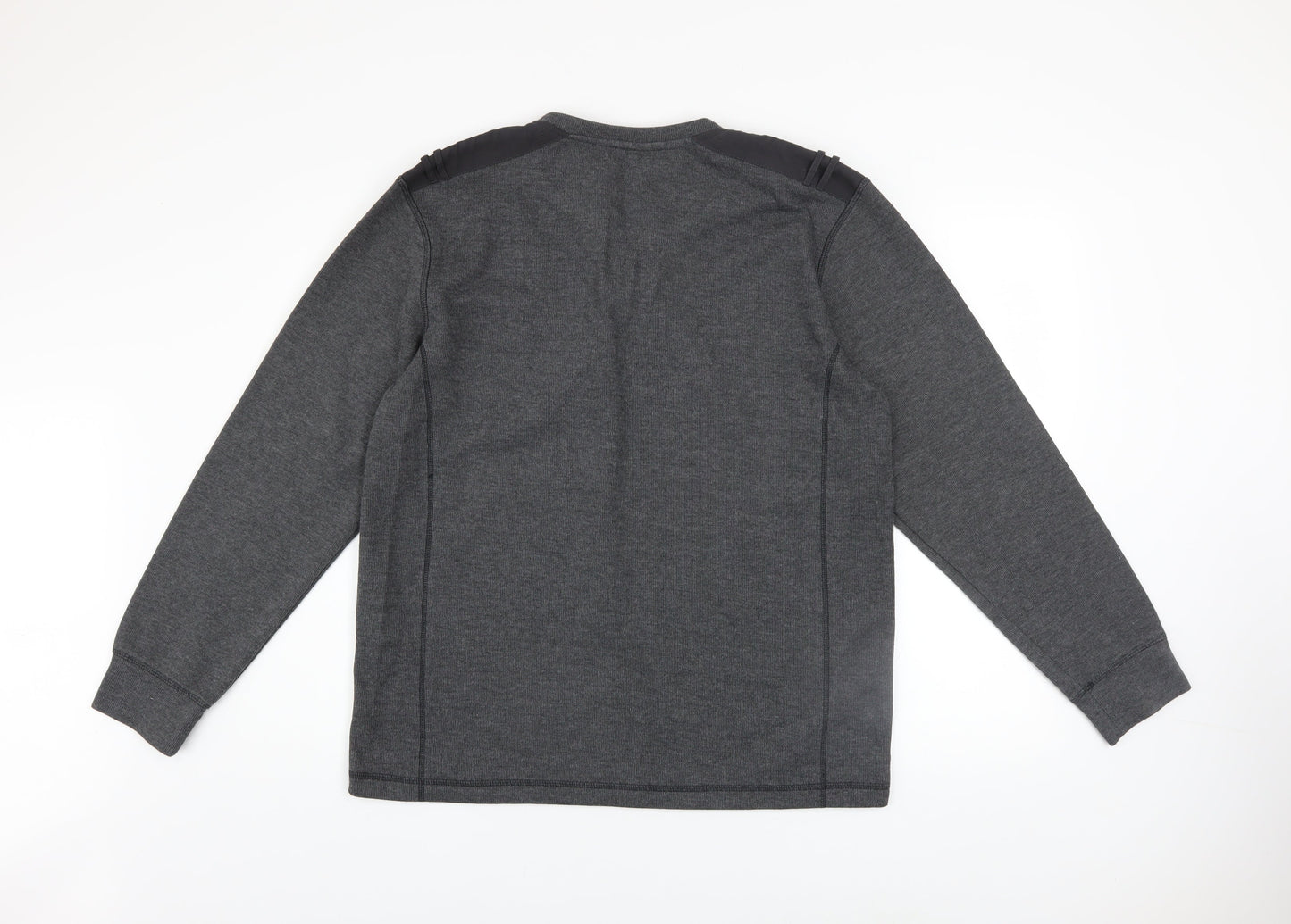 Denim Seventy3 Men's Grey Henley Sweatshirt Size L