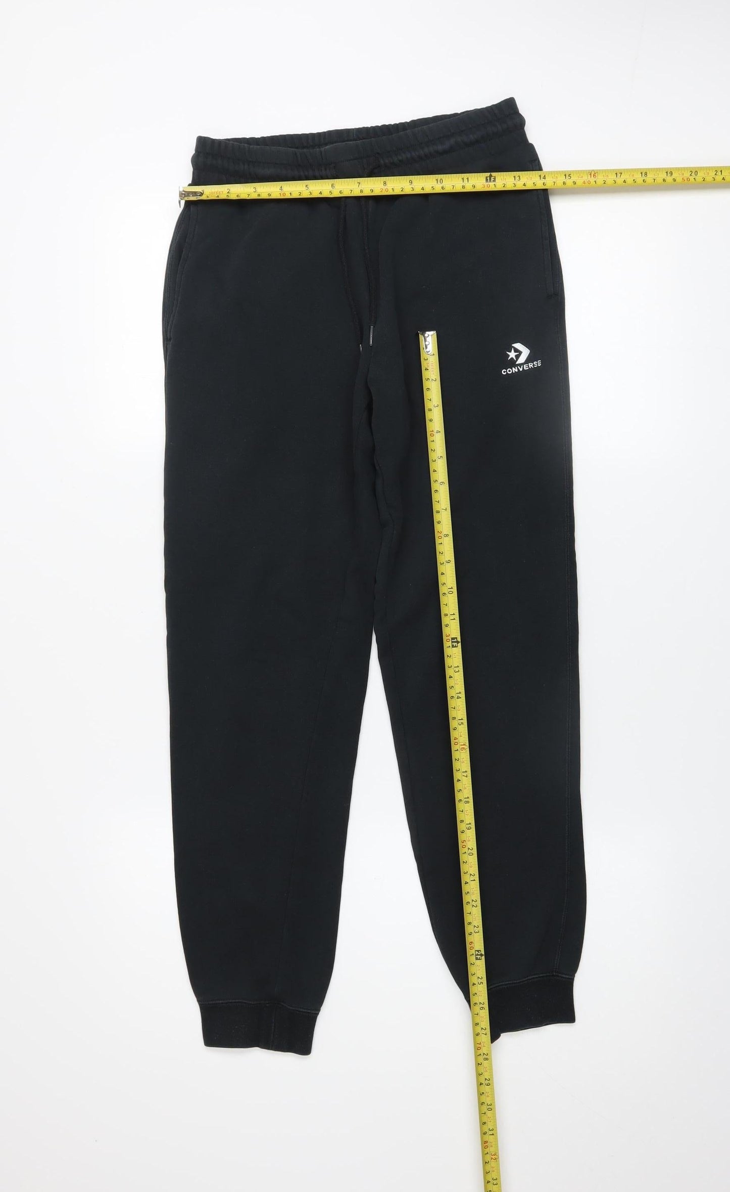 Converse Women’s Black XS Jogger Sweatpants 80% Cotton 20% Polyester