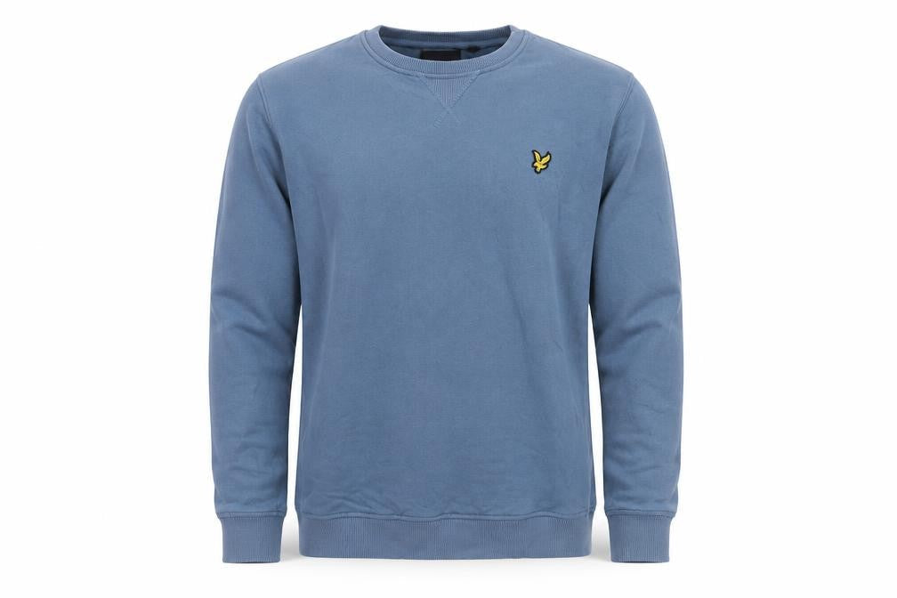 Lyle & Scott Men’s Blue Cotton Crew Neck Pullover Sweatshirt L