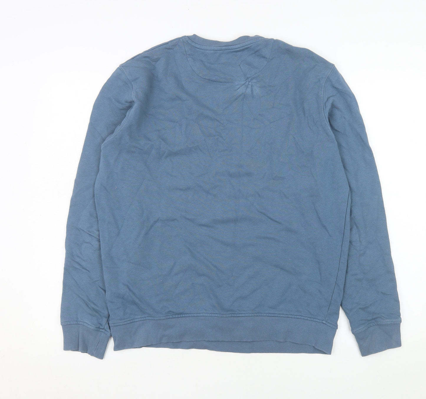Lyle & Scott Men’s Blue Cotton Crew Neck Pullover Sweatshirt L