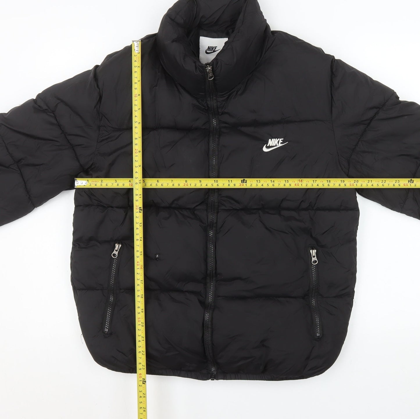 Nike Womens Black Storm-Fit Puffer Jacket Size M Water Resistant