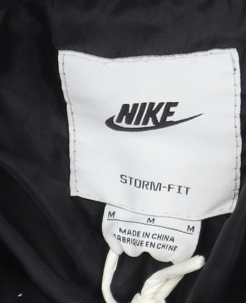 Nike Womens Black Storm-Fit Puffer Jacket Size M Water Resistant