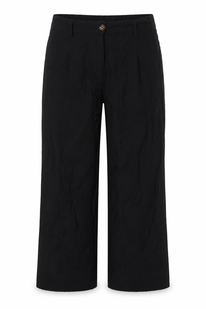 Front view of Gallery Women’s Black, size UK 12, Straight Leg Viscose Trousers