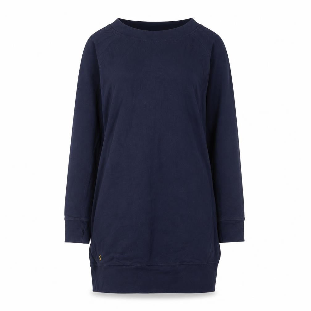 Joules Womens Navy Blue Long Sleeve Cotton Shirt Dress Size 6