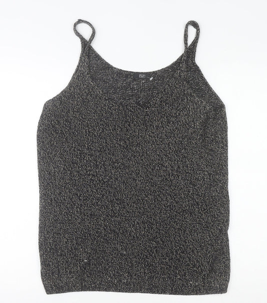 F&F Women’s Black Knit Camisole Tank Top Size 16