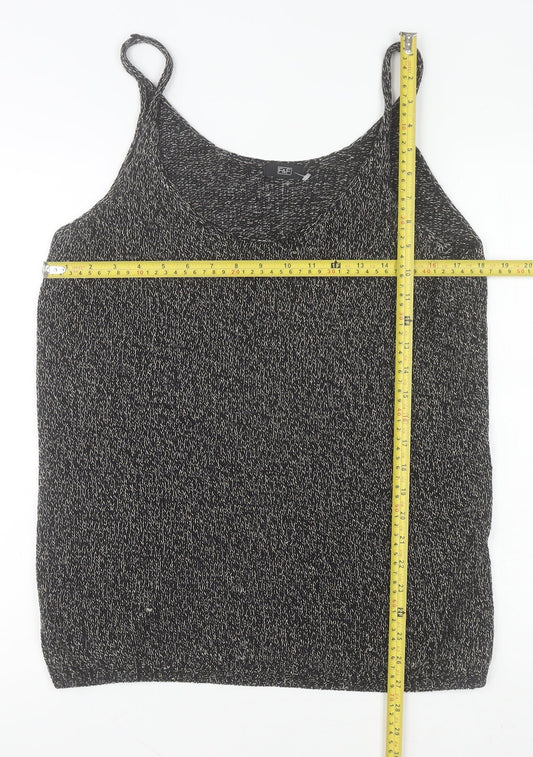 F&F Women’s Black Knit Camisole Tank Top Size 16