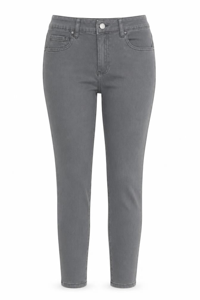 Front view of Toxik3 Women’s Grey Skinny Stretch Jeans, size UK 10