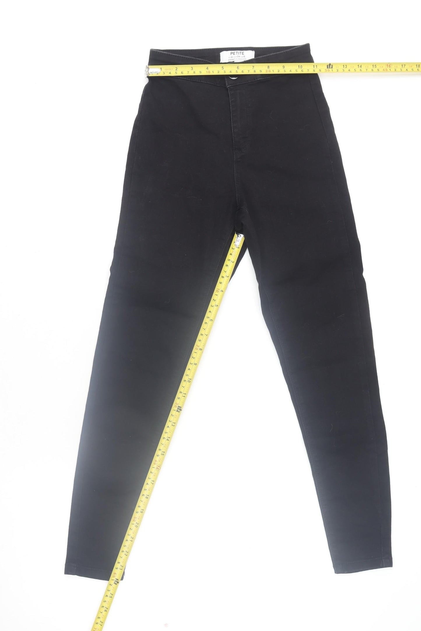 Dorothy Perkins Petite Women's Black High Rise Skinny Jeans Size 6
