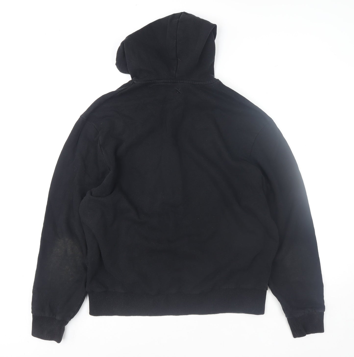 Collusion Men's Black Pullover Hoodie Size L Regular Fit