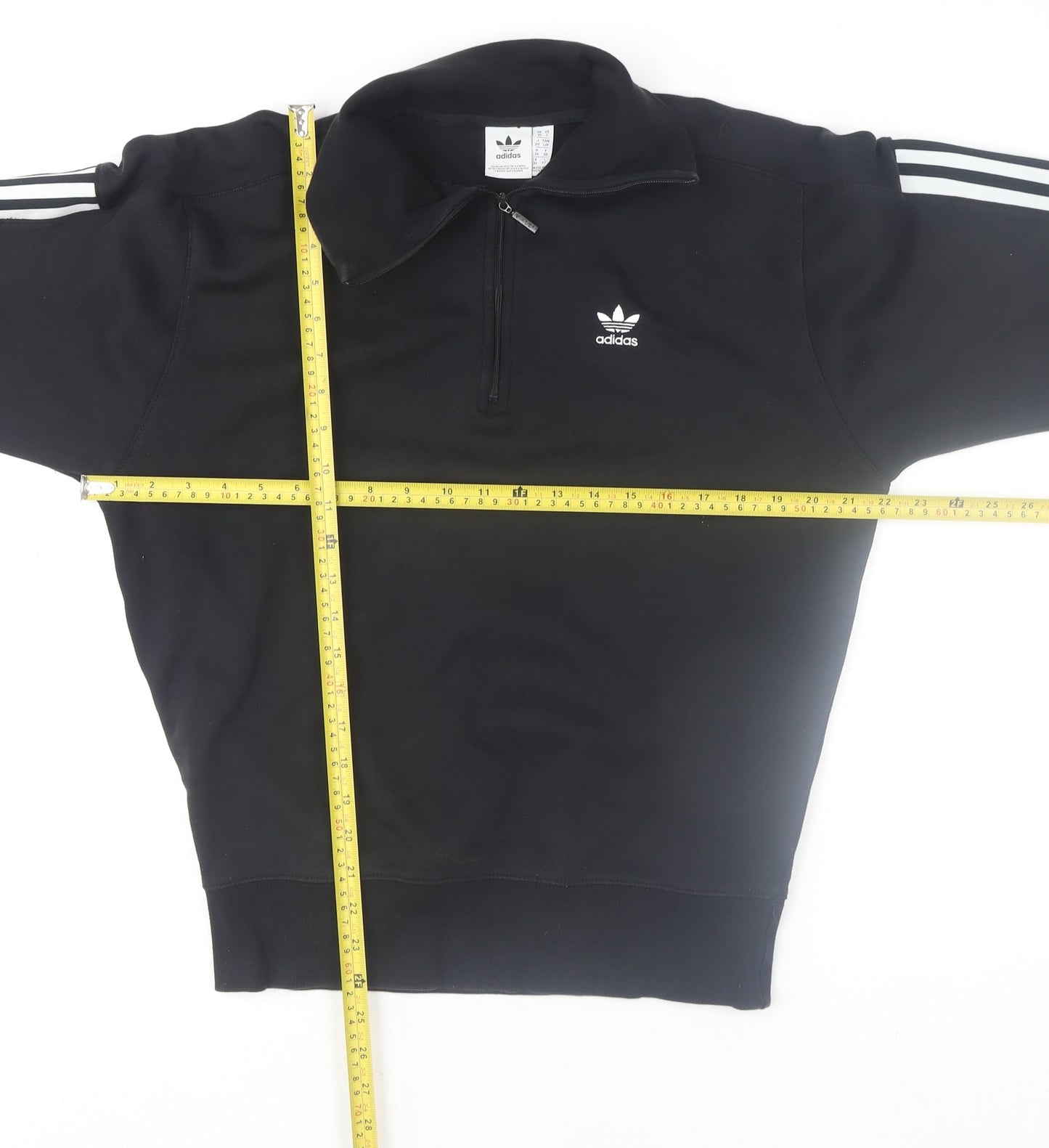 Adidas Men's Black 1/2 Zip Sweatshirt Small Regular Fit Sportswear