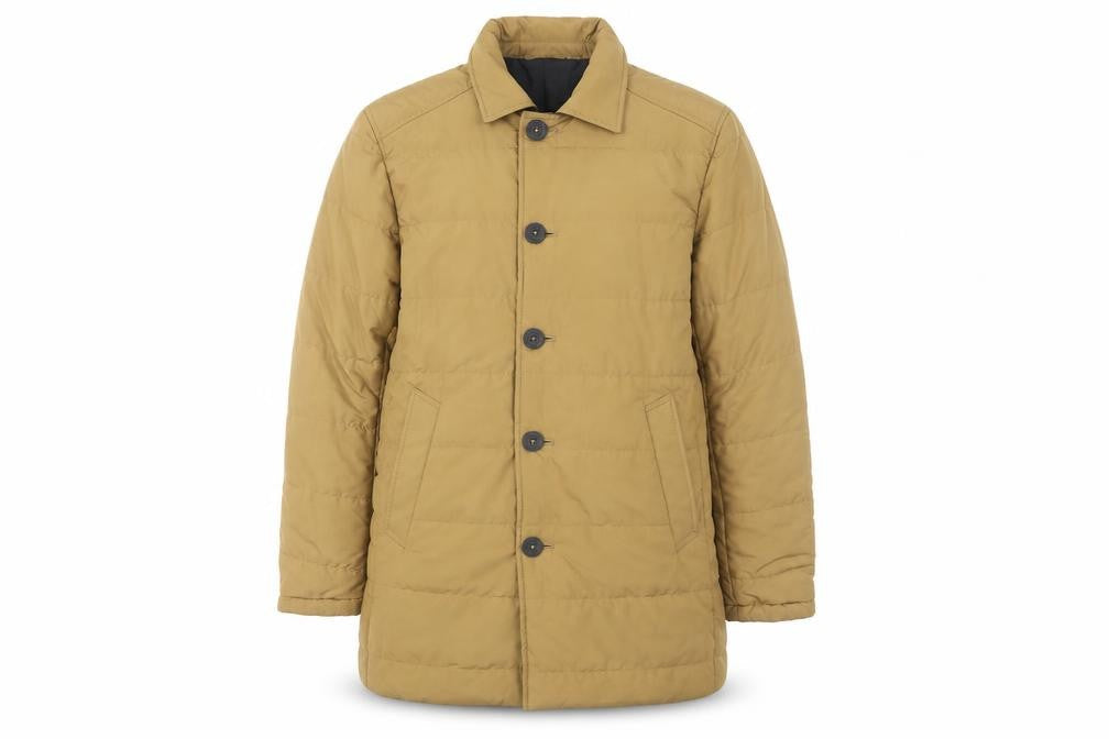 Front view of Guards London women’s brown 36 regular polyester overcoat