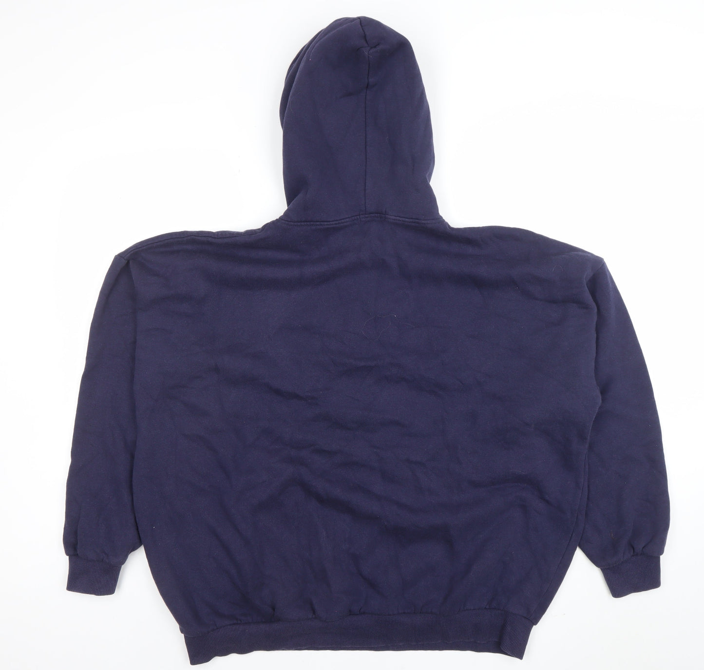 PrettyLittleThing Navy Blue Women's Pullover Hoodie Size M Cotton Blend