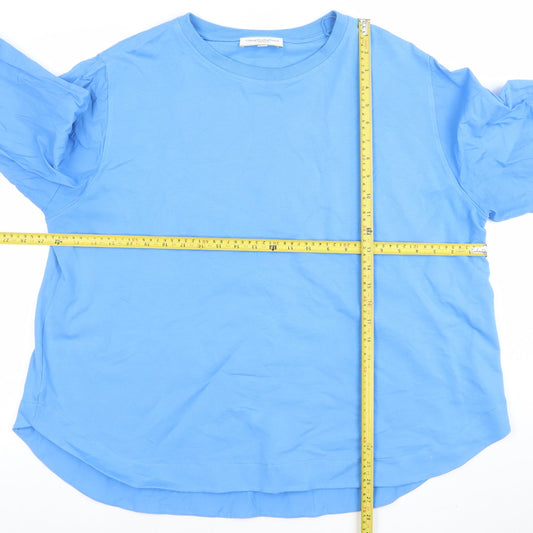 Carolyn Donnelly The Edit Blue Long Sleeve Jersey Top XL Women's Casual