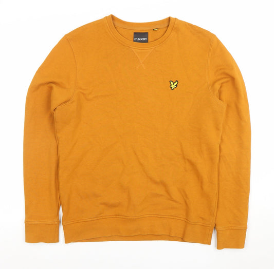 Lyle & Scott Men's Brown Cotton Crew Neck Sweatshirt Size S