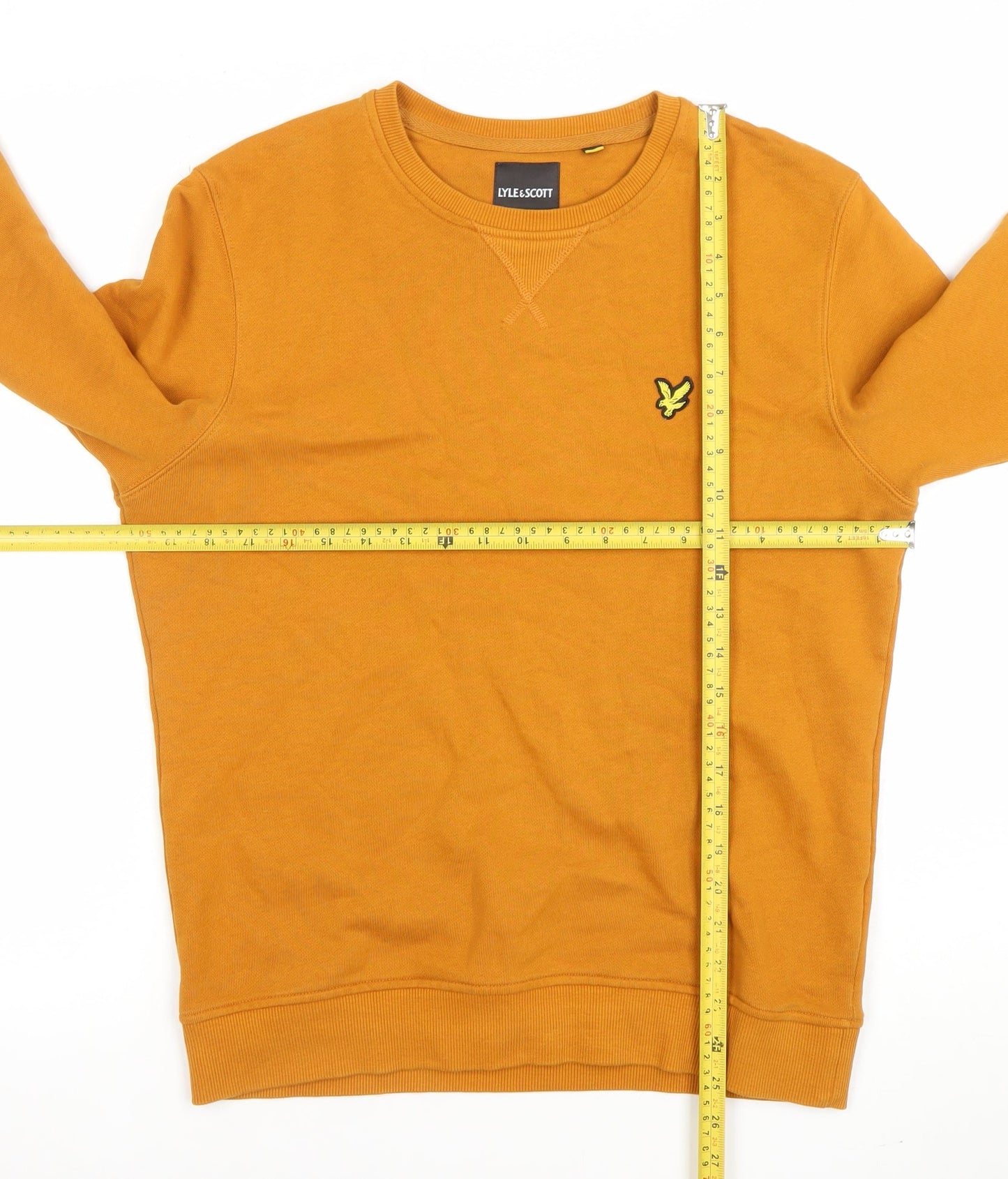 Lyle & Scott Men's Brown Cotton Crew Neck Sweatshirt Size S