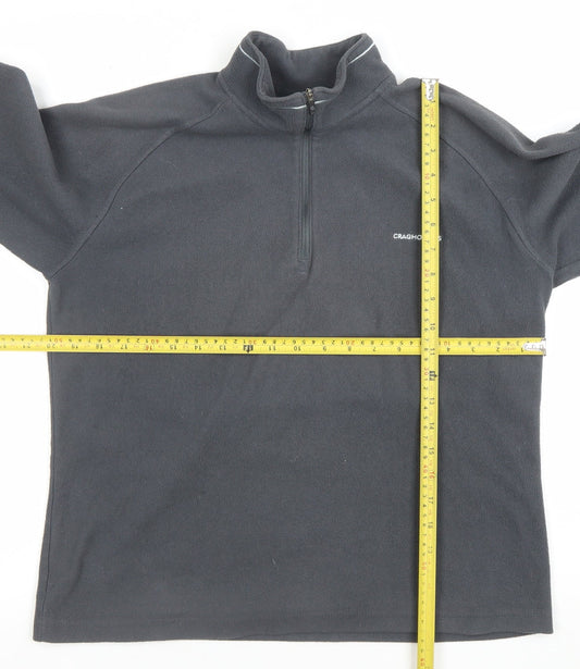 Craghoppers Women's Black Fleece Pullover Sweatshirt Size 14 UK