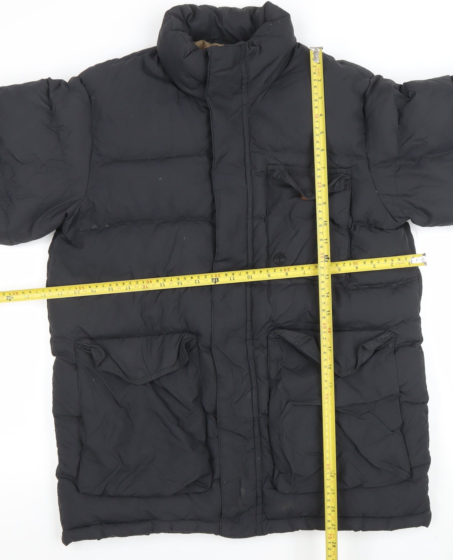 Timberland Men’s Black Puffer Jacket S Down Filled Weathergear Winter Coat