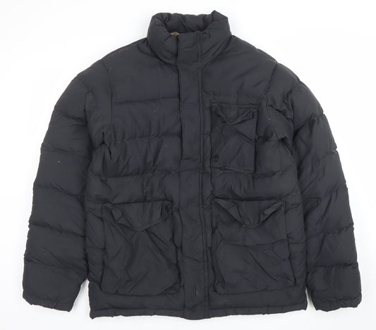 Timberland Men’s Black Puffer Jacket S Down Filled Weathergear Winter Coat