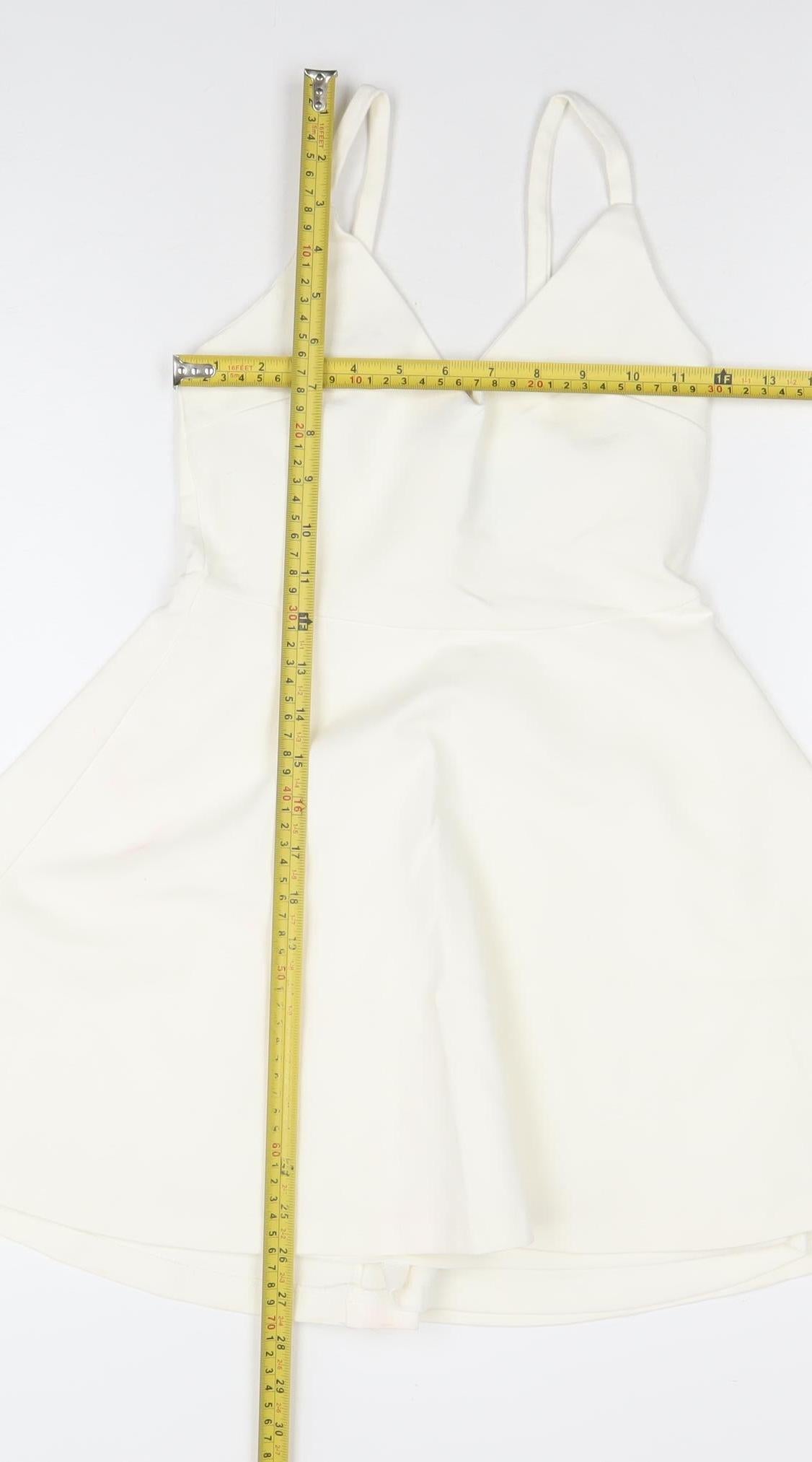 Eclat Womens White Sleeveless A-Line Mini Dress XS