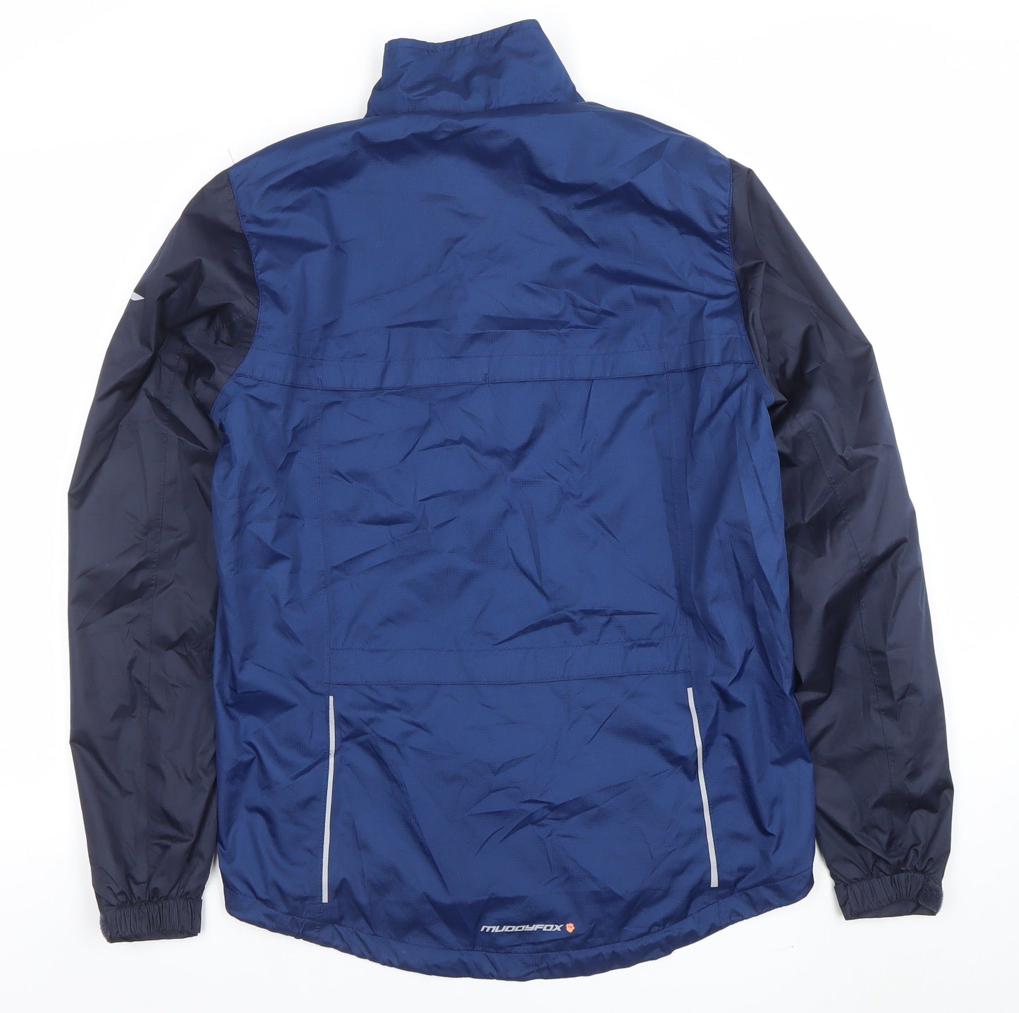 Muddyfox Men's Blue Windbreaker Cycling Jacket Size S Lightweight Waterproof