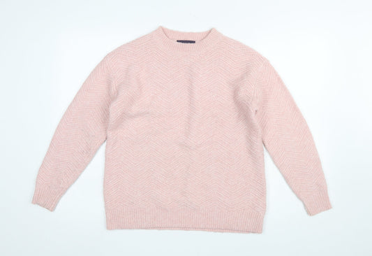 Marks and Spencer Women’s Pink Crew Neck Knit Jumper Size S