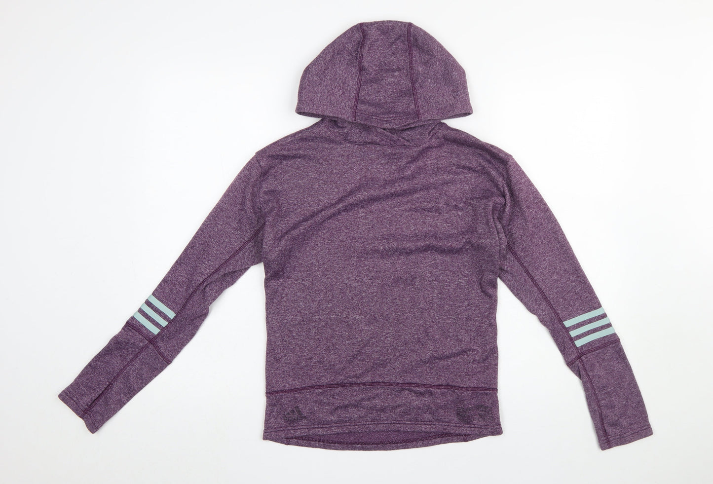 Adidas Womens Purple XS Climalite Energy Running Hoodie