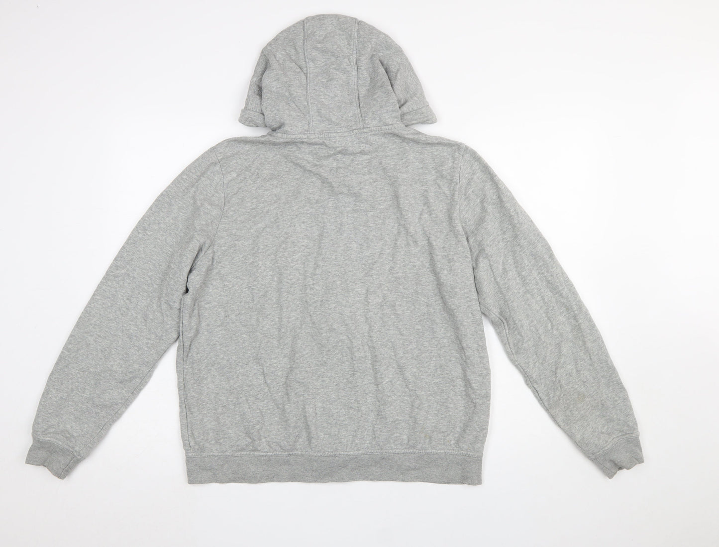 Nike Women’s Grey Full Zip Hoodie Large Cotton Blend Casual