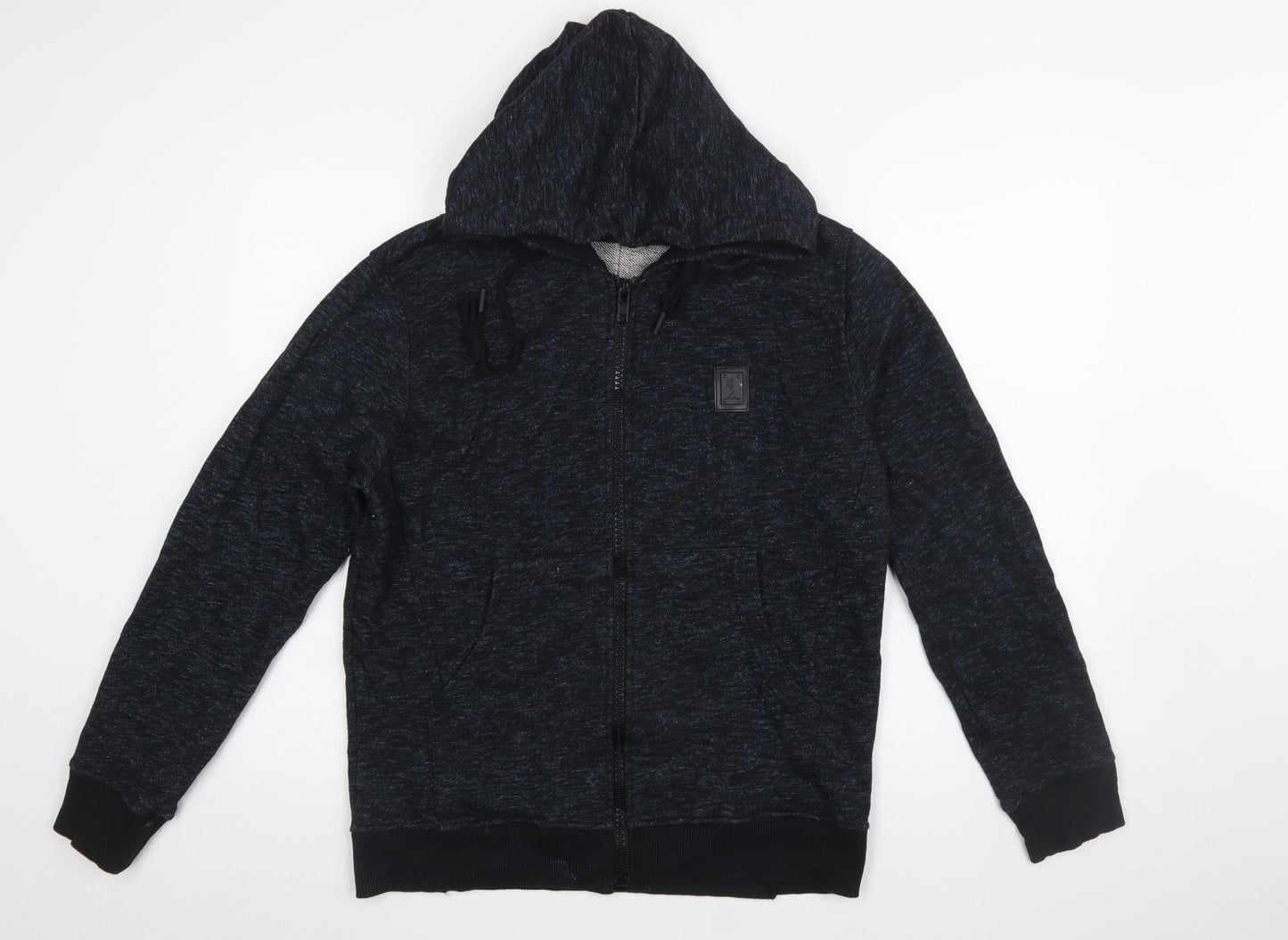 Religion Men's Black Full Zip Hoodie Size M Cotton Blend