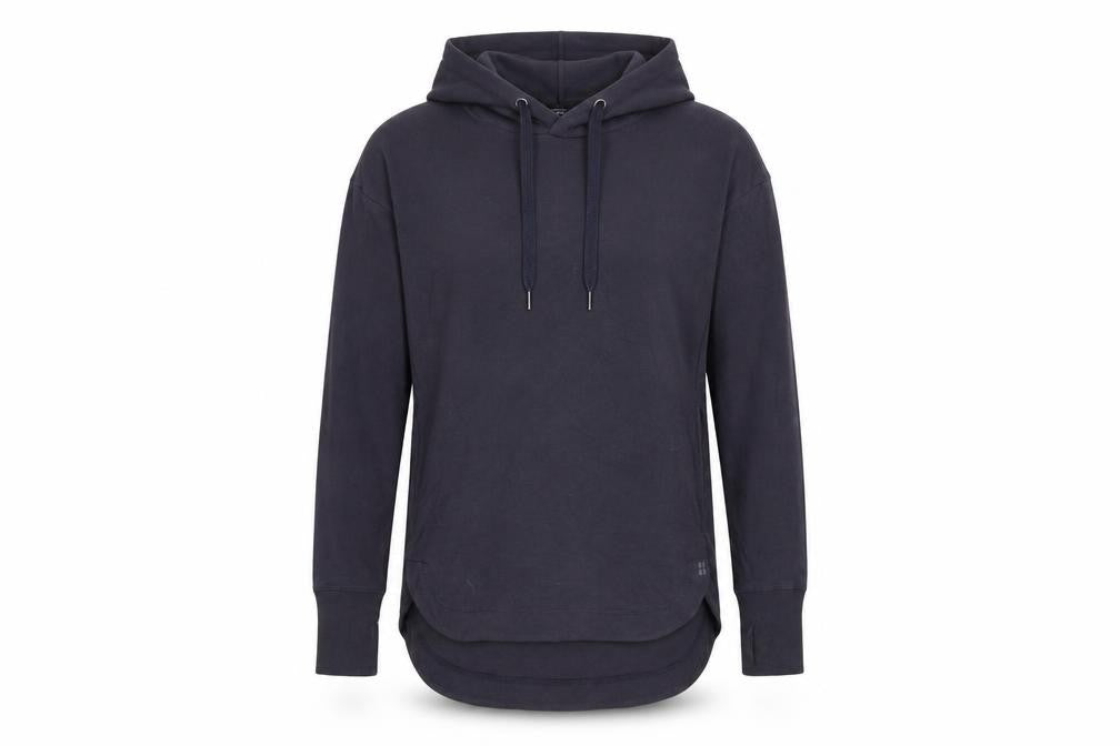 Sweaty Betty Womens Black XS Pullover Hoodie Long Sleeve Cotton Blend