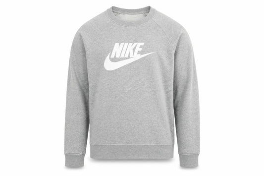 Nike Men's Grey Logo Crew Neck Pullover Sweatshirt Size M
