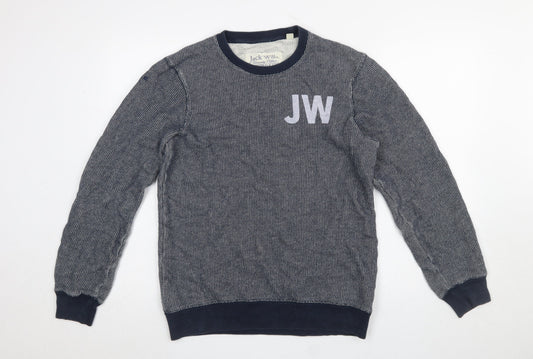 Jack Wills Men’s Blue Cotton Crew Neck Sweatshirt M