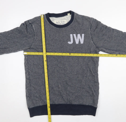 Jack Wills Men’s Blue Cotton Crew Neck Sweatshirt M