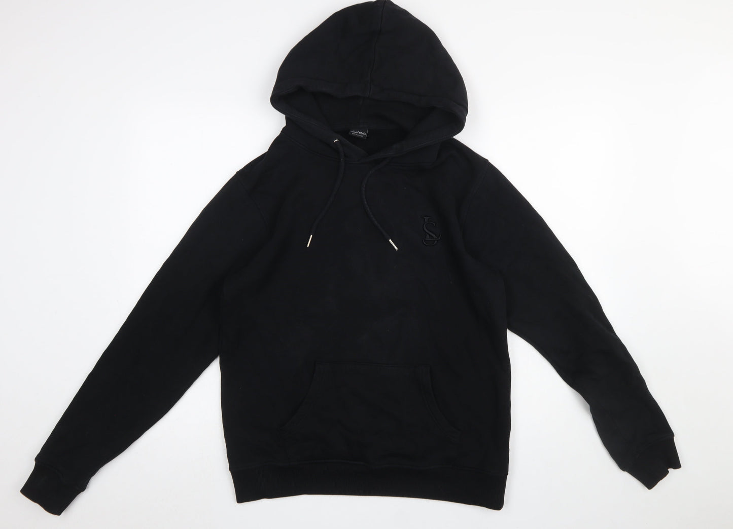 Last Sole Men's Black Pullover Hoodie Size M Embroidered Logo