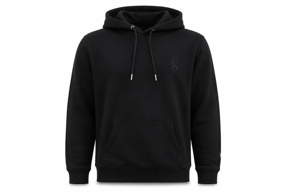 Last Sole Men's Black Pullover Hoodie Size M Embroidered Logo
