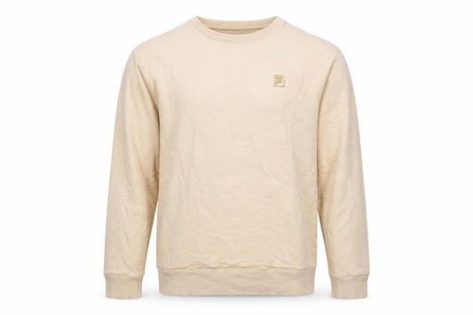 Fila Women Beige Crew Neck Pullover Sweatshirt Size L