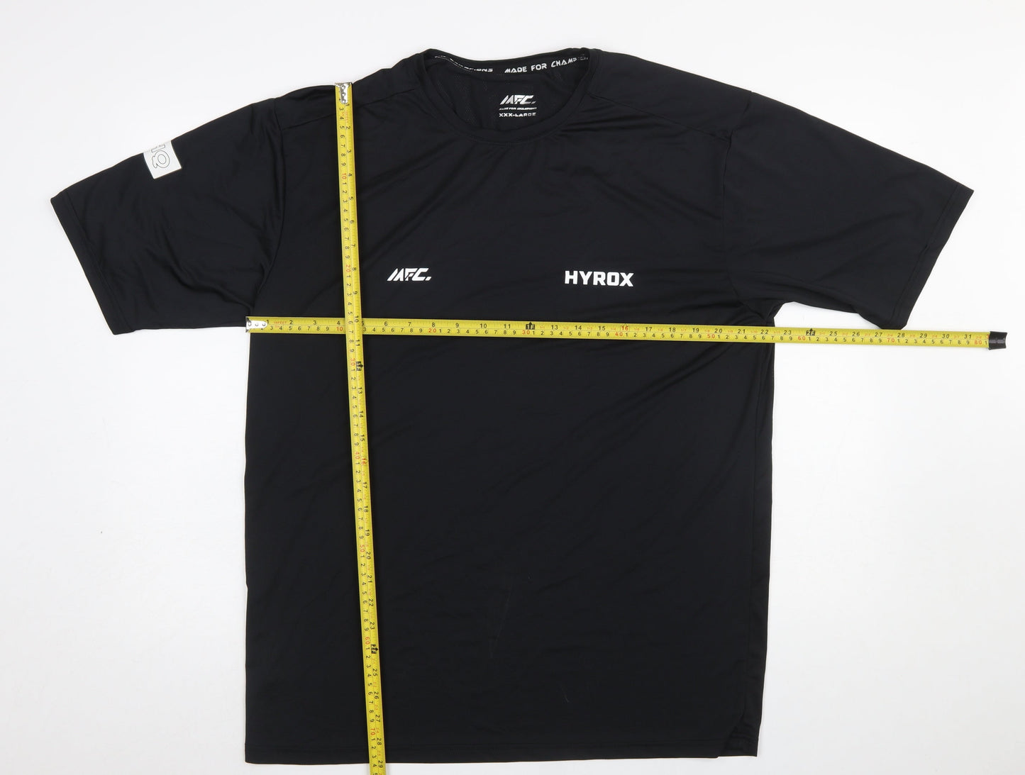 MFC Men Black 3XL Athletic T-Shirt Quick Dry Sports Top