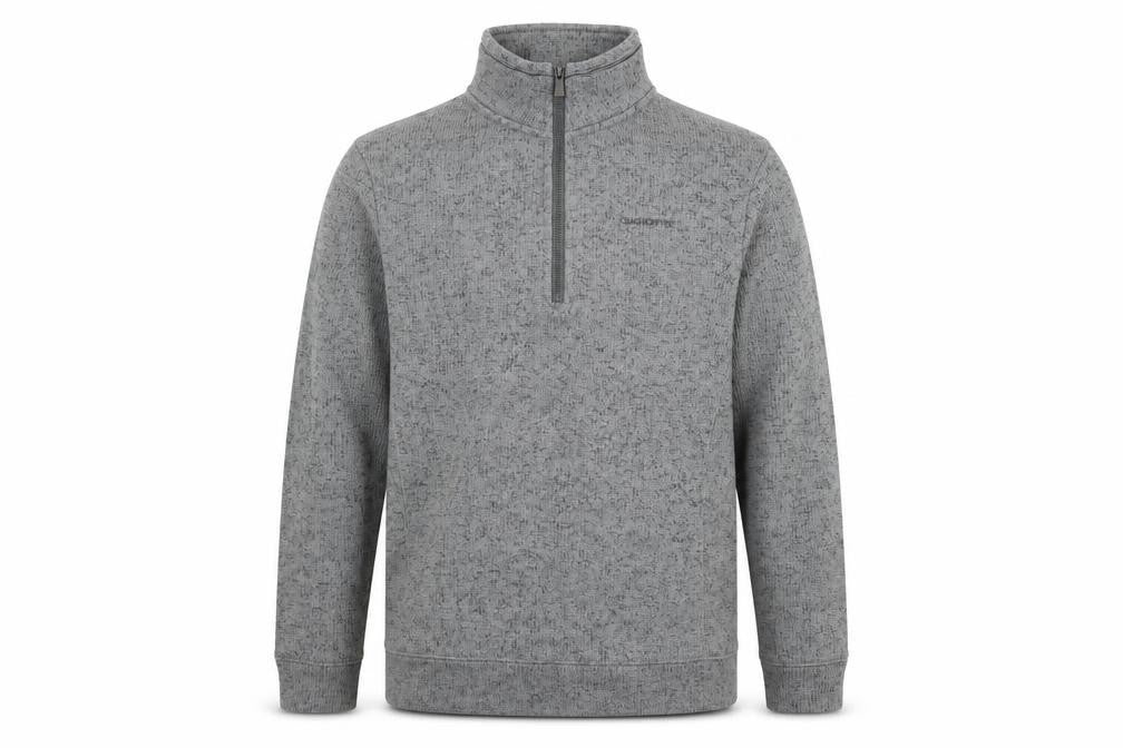 Craghoppers Men's Grey Half Zip Fleece Pullover Sweatshirt M Regular