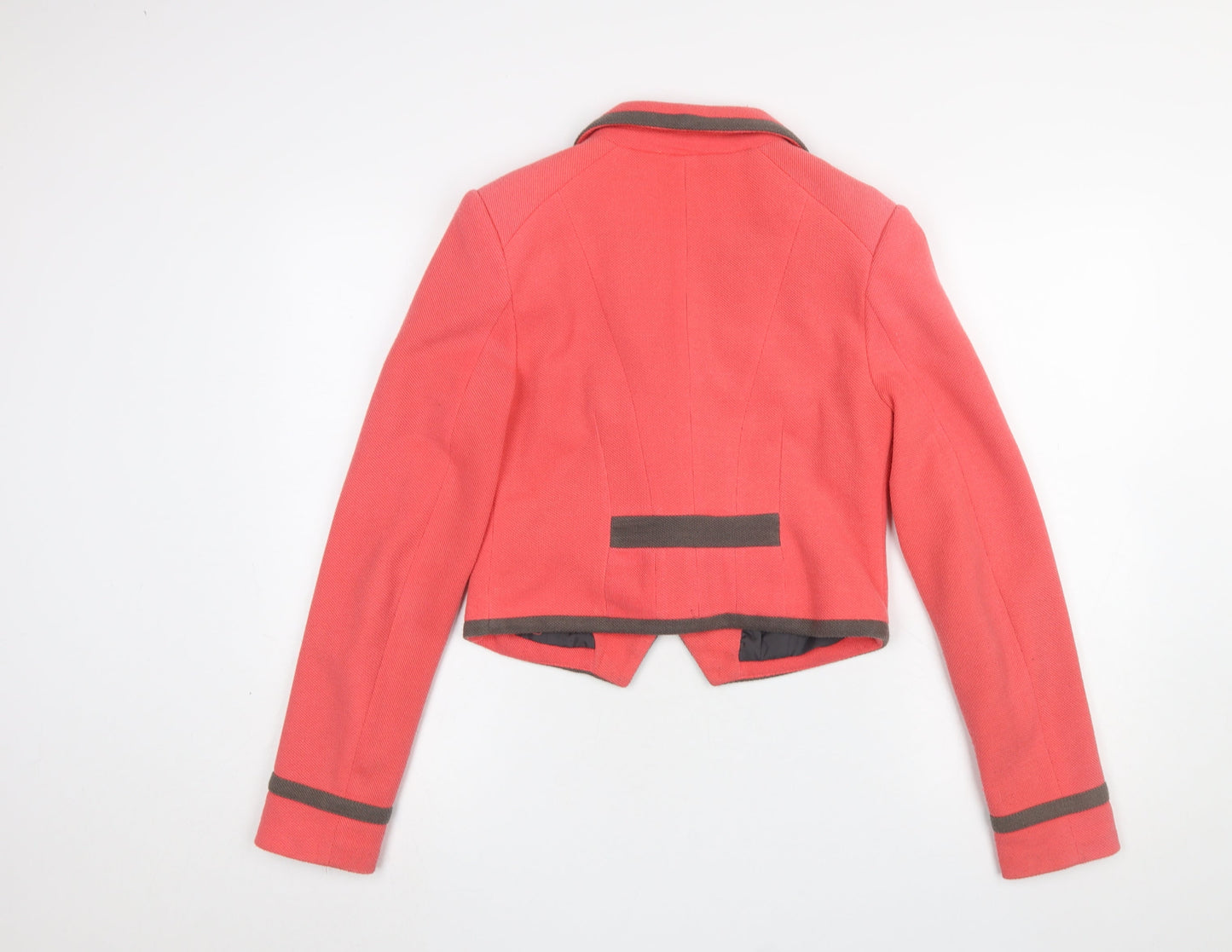 BWNY Jeans Coral Cropped Blazer Womens UK 12 Medium Single Breasted