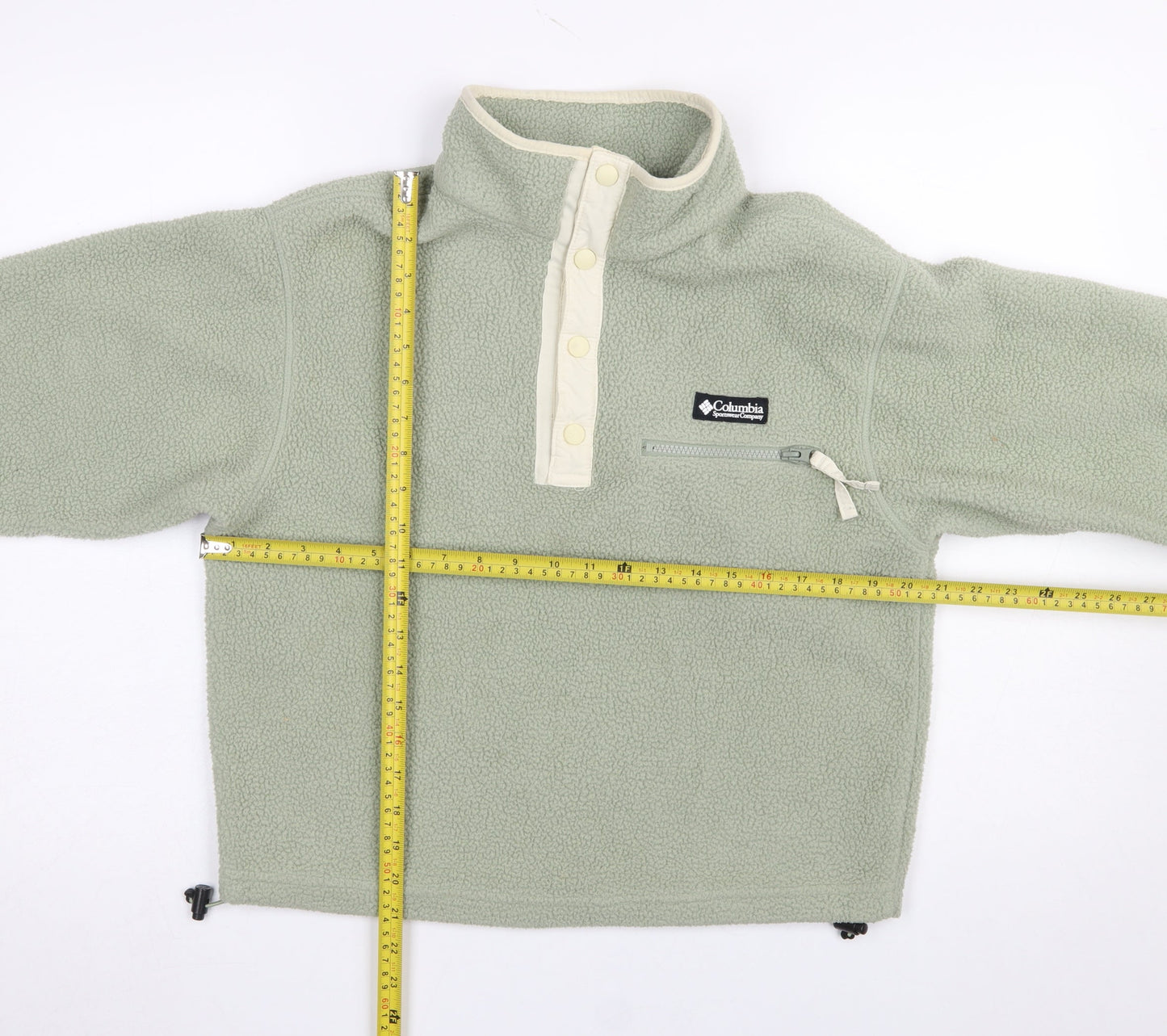 Columbia Women's XS Green Fleece 1/4 Zip Pullover Sweatshirt