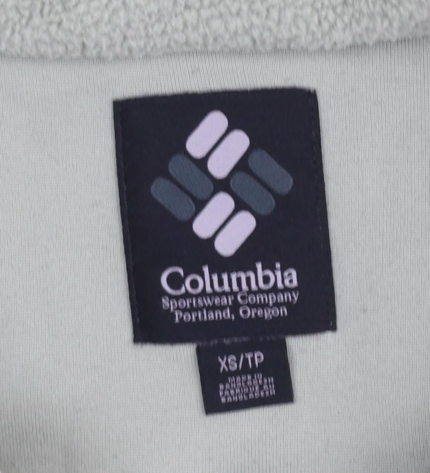 Columbia Women's XS Green Fleece 1/4 Zip Pullover Sweatshirt