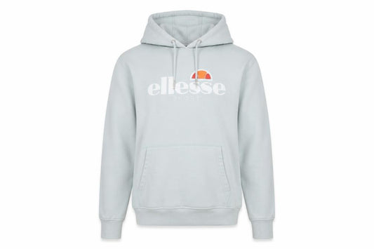 Ellesse Women’s Light Blue Pullover Hoodie UK 12 Cotton Blend Logo Sport
