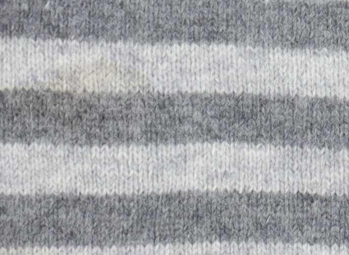 EWM Women Grey Striped Wool Angora Sequin Cardigan Size 14