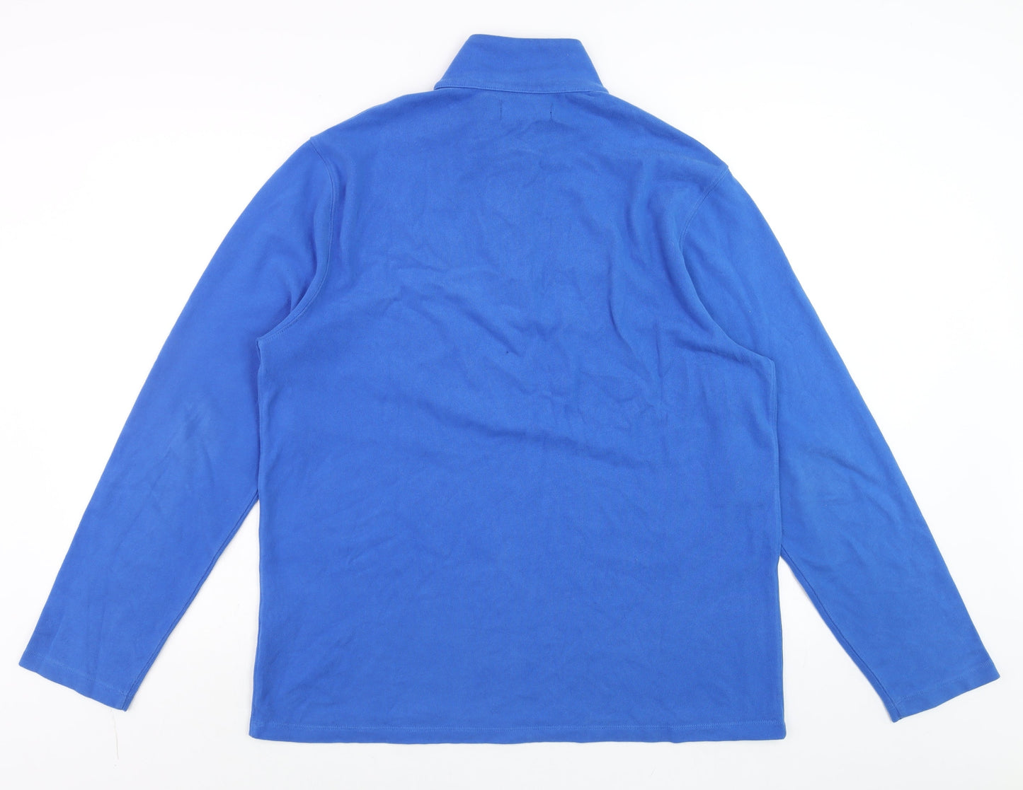 J.Crew Mercantile Men's Blue 1/4 Zip Cotton Jumper Size L