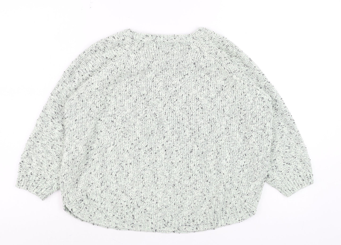 Marks and Spencer Women’s Green Chunky-Knit Relaxed Jumper Size 10
