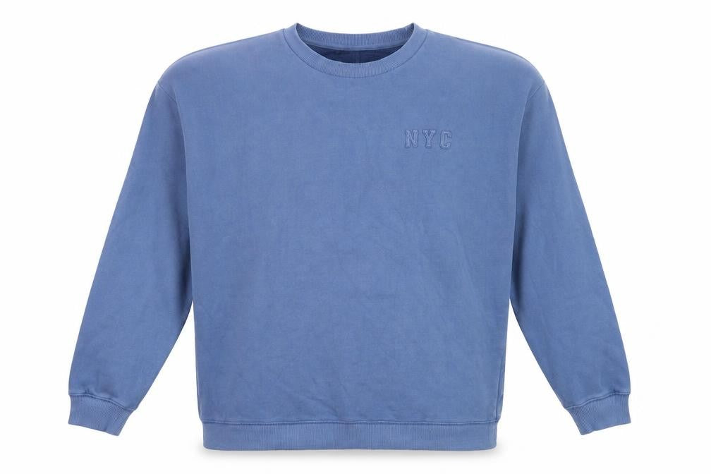Marks and Spencer Men’s Blue NYC Crew Neck Pullover Sweatshirt Size S