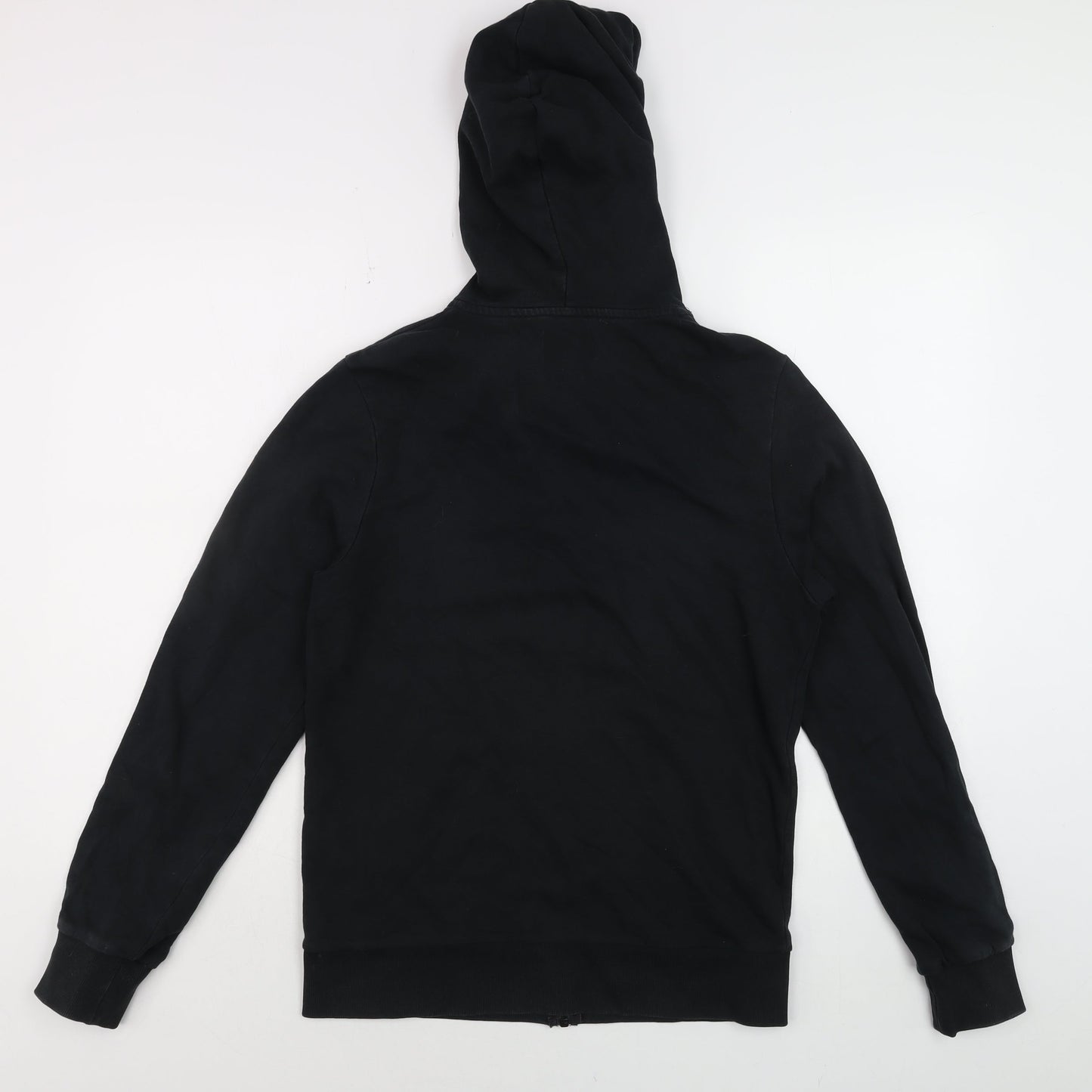 Jack & Jones Men’s Black Full Zip Hoodie Size S Graphic Print