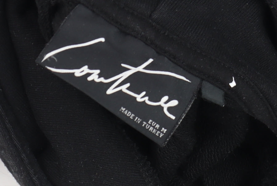 Couture Men’s Black Pullover Hoodie Size M Regular Fit